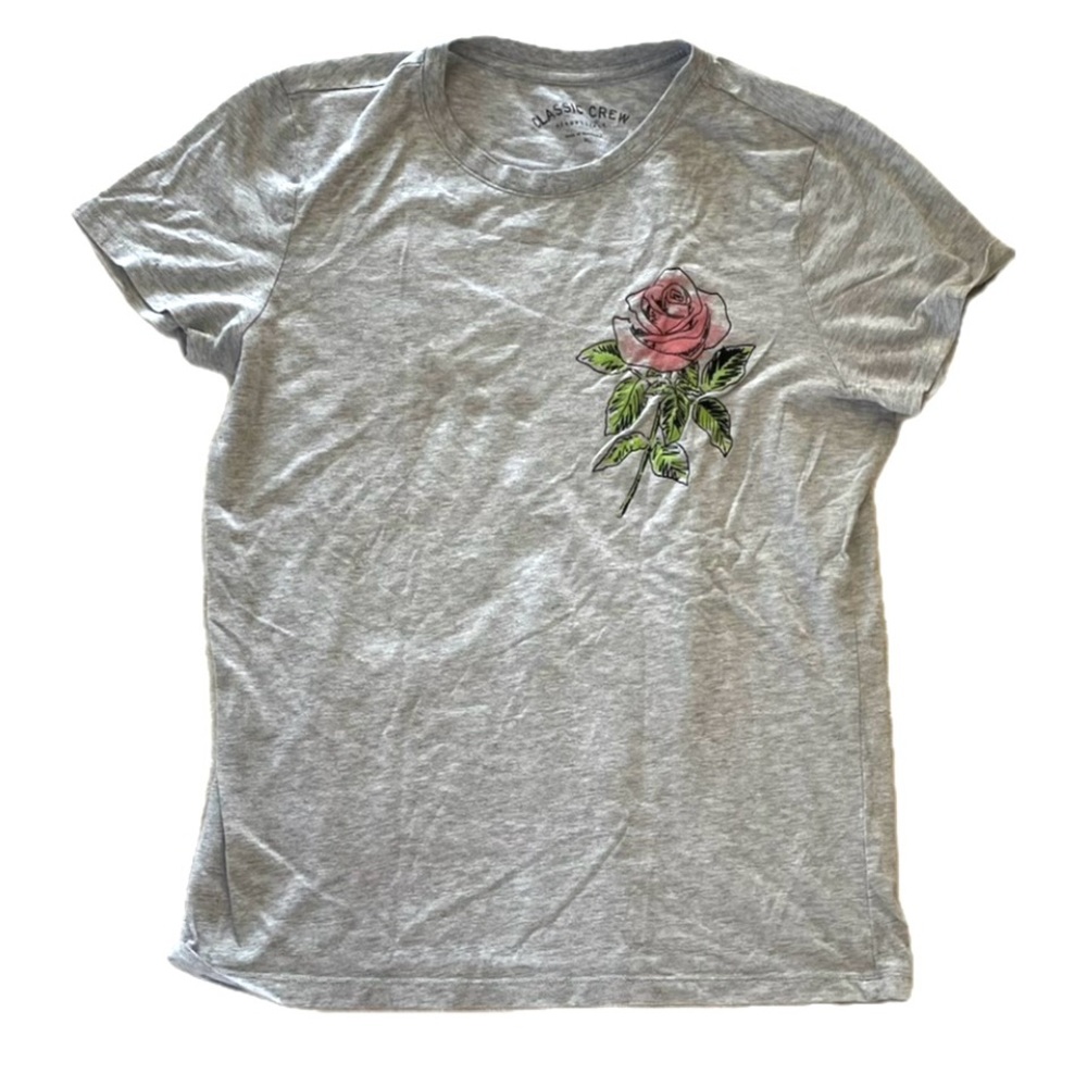 Aeropostale Classic Gray Crew Neck Tee